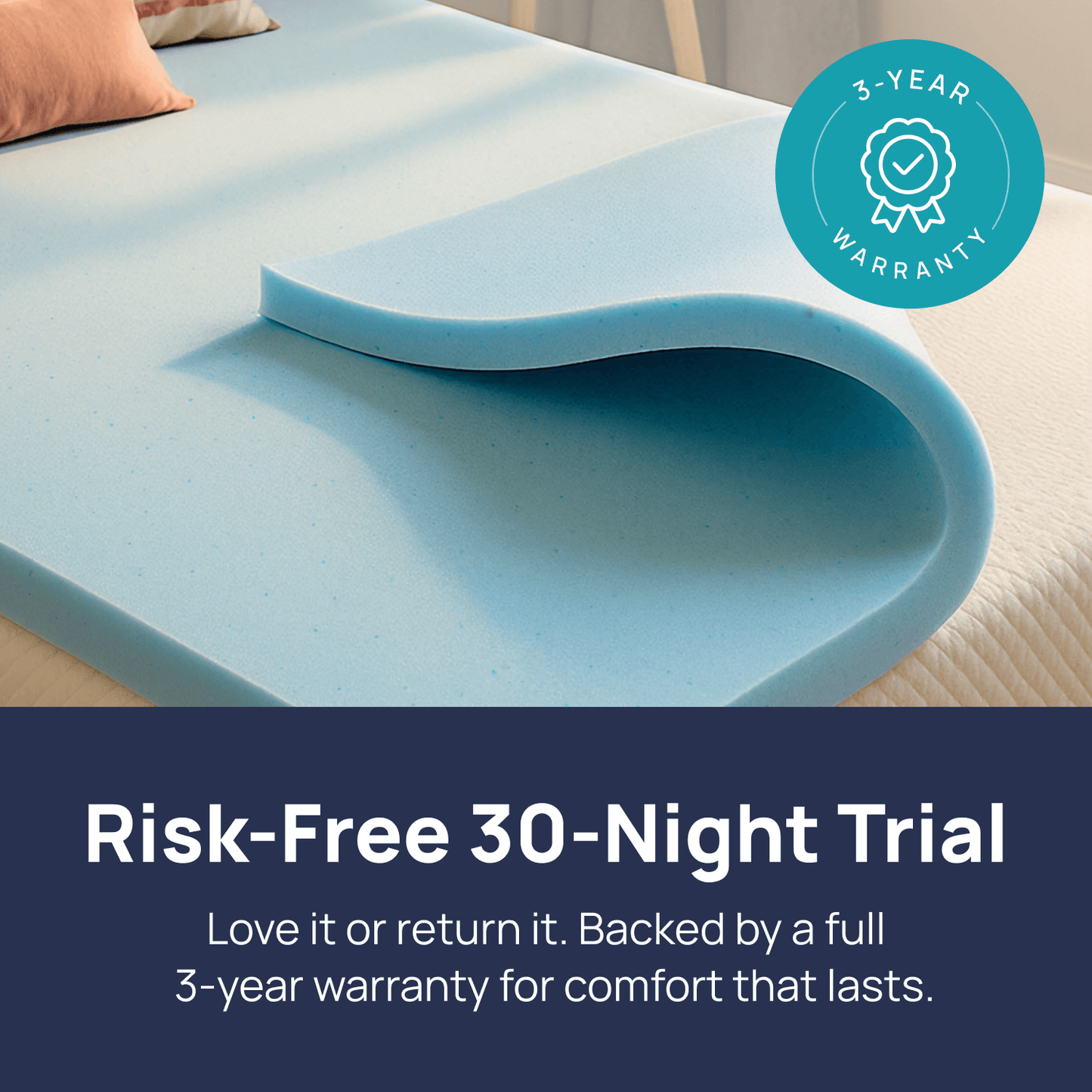 Gel Swirl Mattress Topper