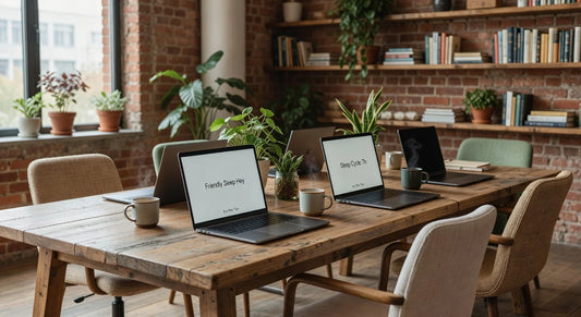 laptops on desk