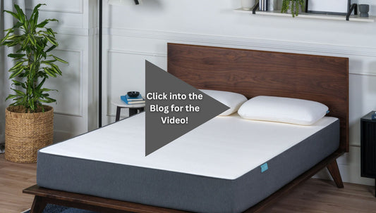 bare bed in room